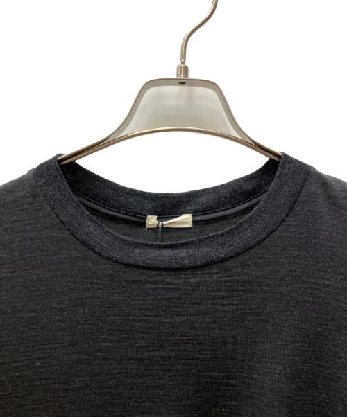 awasa（アワサ）awasa (アワサ) Super 100's wool t-shirts ダークグレー サイズ:3の古着・服飾アイテム