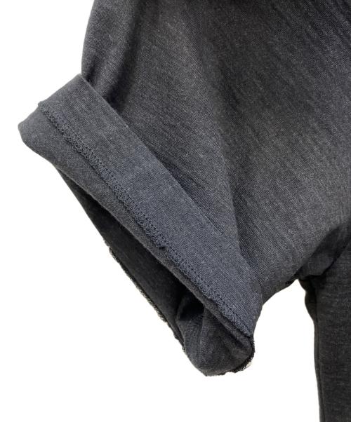 awasa（アワサ）awasa (アワサ) Super 100's wool t-shirts ダークグレー サイズ:3の古着・服飾アイテム
