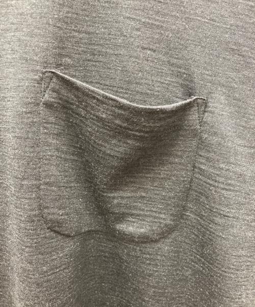 awasa（アワサ）awasa (アワサ) Super 100's wool t-shirts ダークグレー サイズ:3の古着・服飾アイテム