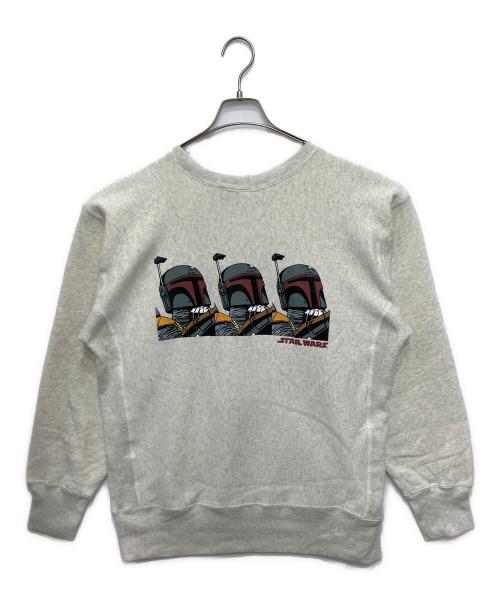 Champion REVERSE WEAVE（チャンピオン リバース ウィーブ）Champion REVERSE WEAVE (チャンピオン リバース ウィーブ) STAR WARS (スターウォーズ) ボバフェットスウェット アイボリー サイズ:XLの古着・服飾アイテム