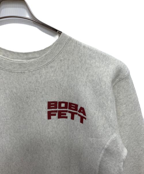 Champion REVERSE WEAVE（チャンピオン リバース ウィーブ）Champion REVERSE WEAVE (チャンピオン リバース ウィーブ) STAR WARS (スターウォーズ) ボバフェットスウェット アイボリー サイズ:XLの古着・服飾アイテム