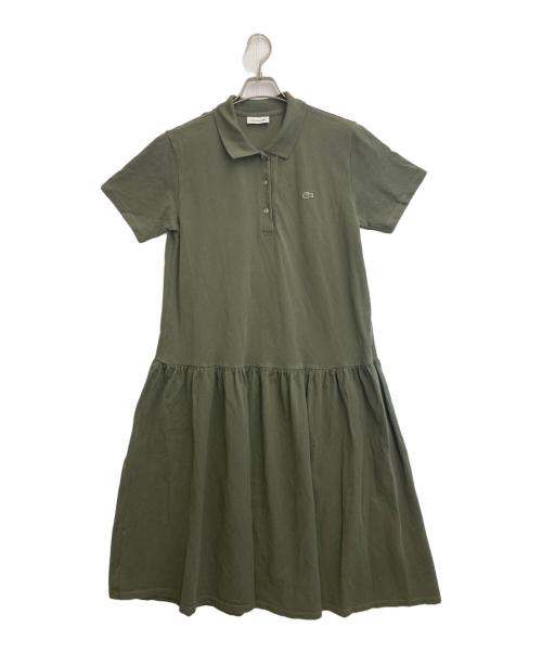 LACOSTE（ラコステ）LACOSTE (ラコステ) ローウエストポロドレス カーキ サイズ:40の古着・服飾アイテム
