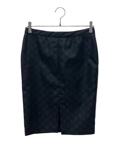 GUCCI（グッチ）GUCCI (グッチ) GG タイトスカート ブラック サイズ:38の古着・服飾アイテム