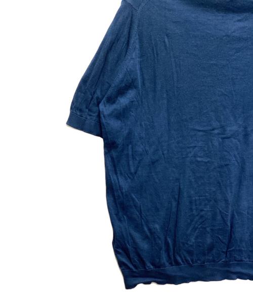 JOHN SMEDLEY（ジョンスメドレー）JOHN SMEDLEY (ジョンスメドレー) ニットポロシャツ ブルー サイズ:Lの古着・服飾アイテム
