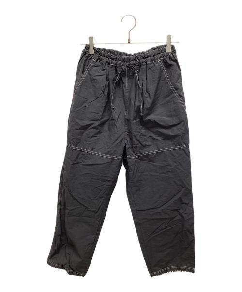 YUNI（ユニ）YUNI (ユニ) ワッシャー コットンナイロン イージーパンツ チャコールグレー サイズ:Ｆの古着・服飾アイテム