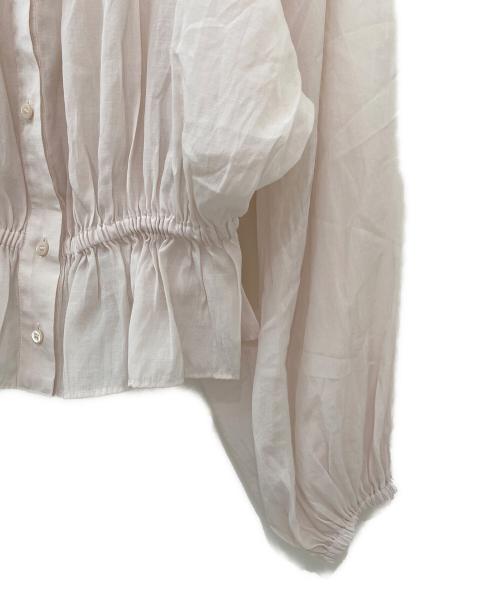Plage（プラージュ）Plage (プラージュ) silky gather ブラウス アイボリー サイズ:Freeの古着・服飾アイテム