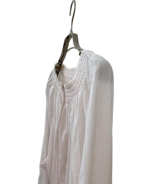 Plage（プラージュ）Plage (プラージュ) silky gather ブラウス アイボリー サイズ:Freeの古着・服飾アイテム