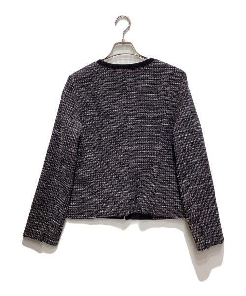 any Sis（エニィスィス）any Sis (エニィスィス) リップルボーダーストレッチ ジャケット ネイビー サイズ:Lの古着・服飾アイテム
