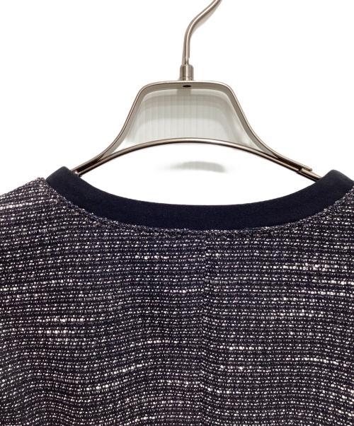 any Sis（エニィスィス）any Sis (エニィスィス) リップルボーダーストレッチ ジャケット ネイビー サイズ:Lの古着・服飾アイテム