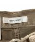 中古・古着 moussy (マウジー) スリットワイドストレートパンツ カーキ 未使用品：4000円