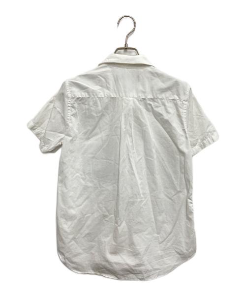 BLACK COMME des GARCONS（ブラックコムデギャルソン）BLACK COMME des GARCONS (ブラックコムデギャルソン) 丸襟半袖シャツ ホワイト サイズ:XSの古着・服飾アイテム