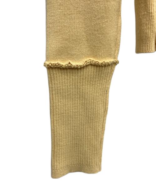 Matin Kim（マーティン キム）Matin Kim (マーティン キム) リブカーディガン イエロー サイズ:FREEの古着・服飾アイテム