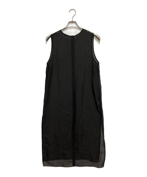 MARW UNITED ARROWS（マルゥ ユナイテッドアローズ）MARW UNITED ARROWS (マルゥ ユナイテッドアローズ) シアー ノースリーブワンピース ブラック サイズ:freeの古着・服飾アイテム