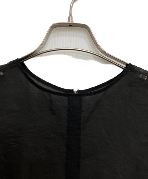 MARW UNITED ARROWS（マルゥ ユナイテッドアローズ）MARW UNITED ARROWS (マルゥ ユナイテッドアローズ) シアー ノースリーブワンピース ブラック サイズ:freeの古着・服飾アイテム