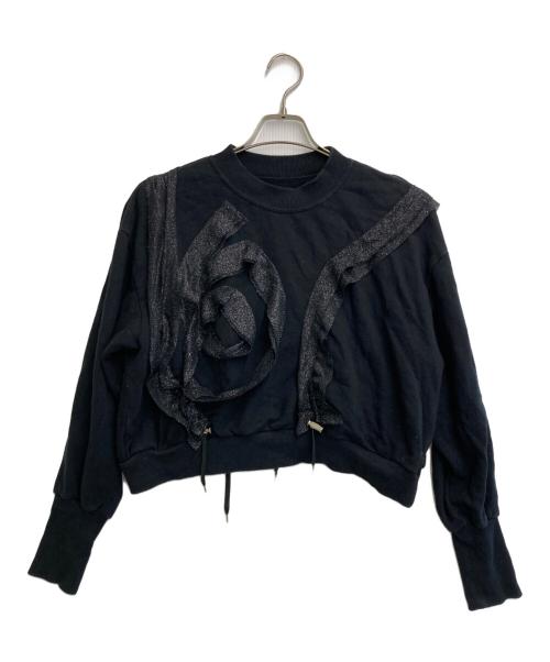 HOUGA（ホウガ）HOUGA (ホウガ) 別注クロップドスエット ブラック サイズ:Freeの古着・服飾アイテム