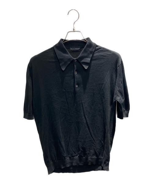 JOHN SMEDLEY（ジョンスメドレー）JOHN SMEDLEY (ジョンスメドレー) シーアイランドコットンニットポロシャツ ブラック サイズ:Sの古着・服飾アイテム