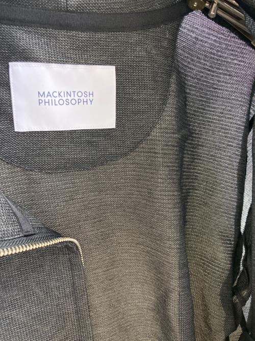 MACKINTOSH PHILOSOPHY（マッキントッシュ フィロソフィー）MACKINTOSH PHILOSOPHY (マッキントッシュ フィロソフィー) テーラードジャージー フーデッドパーカー グレー サイズ:40の古着・服飾アイテム