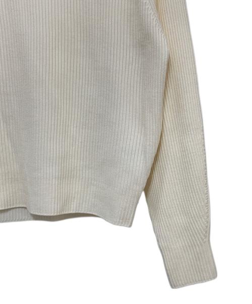 BALLSEY（ボールジィ）BALLSEY (ボールジィ) リンクスリブ ラウンドネックプルオーバー アイボリー サイズ:Sの古着・服飾アイテム