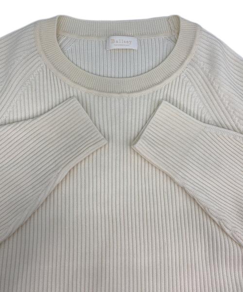 BALLSEY（ボールジィ）BALLSEY (ボールジィ) リンクスリブ ラウンドネックプルオーバー アイボリー サイズ:Sの古着・服飾アイテム
