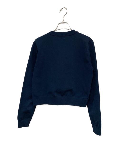 ROPE（ロペ）ROPE (ロペ) ヴィンテージスカーフプリントカーディガン ネイビー サイズ:38の古着・服飾アイテム