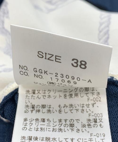 ROPE（ロペ）ROPE (ロペ) ヴィンテージスカーフプリントカーディガン ネイビー サイズ:38の古着・服飾アイテム