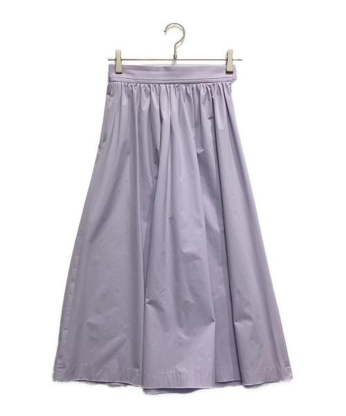BALLSEY（ボールジィ）BALLSEY (ボールジィ) ストレッチタフタ ボリュームギャザースカート ラベンダー サイズ:32の古着・服飾アイテム