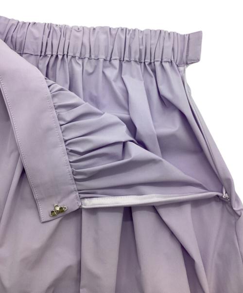 BALLSEY（ボールジィ）BALLSEY (ボールジィ) ストレッチタフタ ボリュームギャザースカート ラベンダー サイズ:32の古着・服飾アイテム