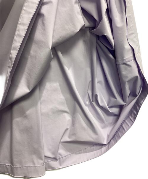 BALLSEY（ボールジィ）BALLSEY (ボールジィ) ストレッチタフタ ボリュームギャザースカート ラベンダー サイズ:32の古着・服飾アイテム