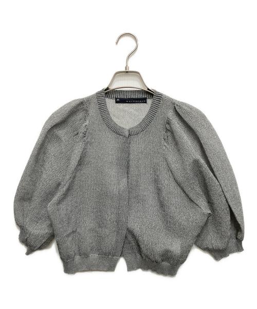 martinique（マルティニーク）martinique (マルティニーク) パフスリーブカーディガン グレー サイズ:freeの古着・服飾アイテム