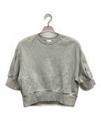 MANOFマノフ）の古着「PUFF SLEEVE SWEAT TOPS」｜グレー