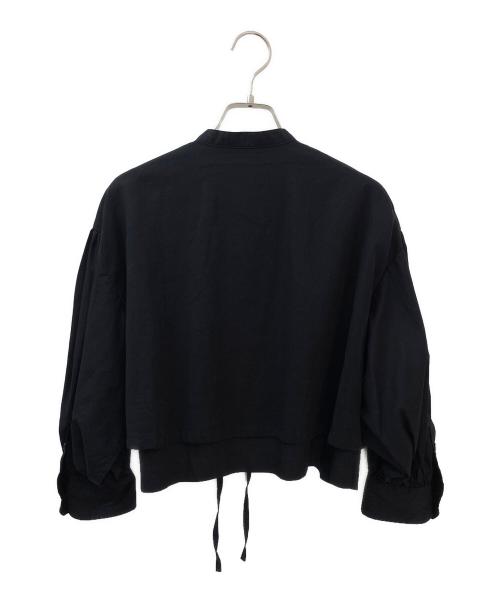 HYKE（ハイク）HYKE (ハイク) COTTON BALLOON SLEEVE BLOUSE ブラック サイズ:1の古着・服飾アイテム