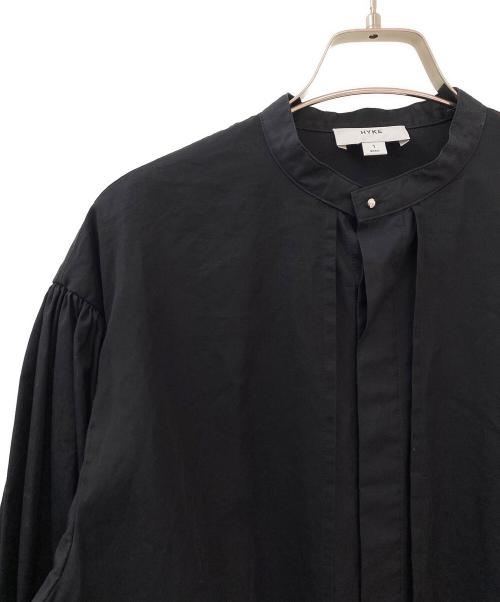 HYKE（ハイク）HYKE (ハイク) COTTON BALLOON SLEEVE BLOUSE ブラック サイズ:1の古着・服飾アイテム