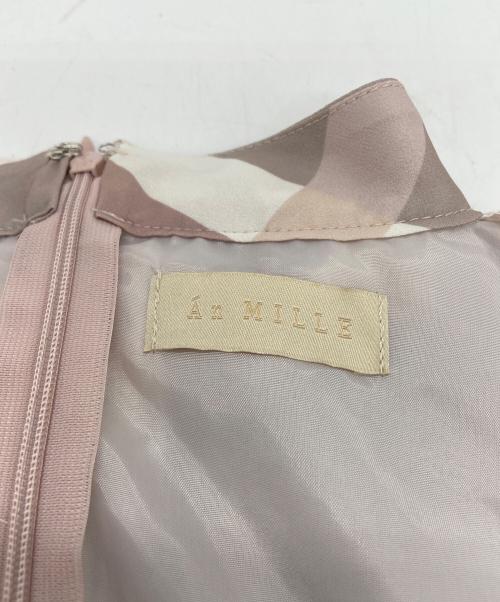 An MILLE（アンミール）An MILLE (アンミール) ビックチェックリボンワンピース ベージュ サイズ:表記無しの古着・服飾アイテム