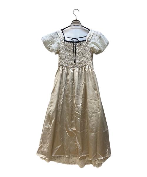 An MILLE（アンミール）An MILLE (アンミール) シアードットワンピース アイボリー サイズ:FREE 未使用品の古着・服飾アイテム