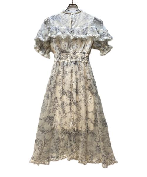 ROJITA（ロジータ）ROJITA (ロジータ) 花柄ロングワンピース アイボリー サイズ:FREEの古着・服飾アイテム