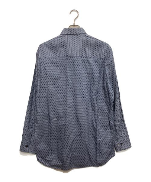 Salvatore Ferragamo（サルヴァトーレ フェラガモ）Salvatore Ferragamo (サルヴァトーレ フェラガモ) 総柄シャツ ネイビー サイズ:Mの古着・服飾アイテム