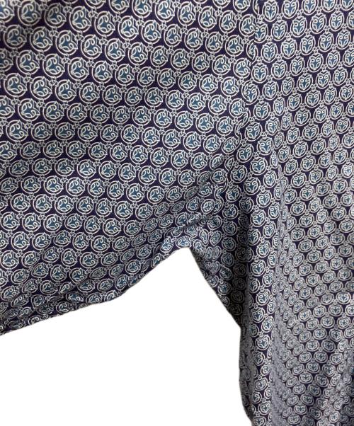Salvatore Ferragamo（サルヴァトーレ フェラガモ）Salvatore Ferragamo (サルヴァトーレ フェラガモ) 総柄シャツ ネイビー サイズ:Mの古着・服飾アイテム