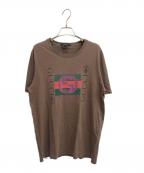 GUCCIグッチ）の古着「インターロッキングGロゴTシャツ」｜ブラウン