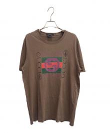GUCCI（グッチ）の古着「インターロッキングGロゴTシャツ」｜ブラウン