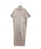 anukeアンヌーク）の古着「Halfsleeve Shirts Combinaison」｜グレー