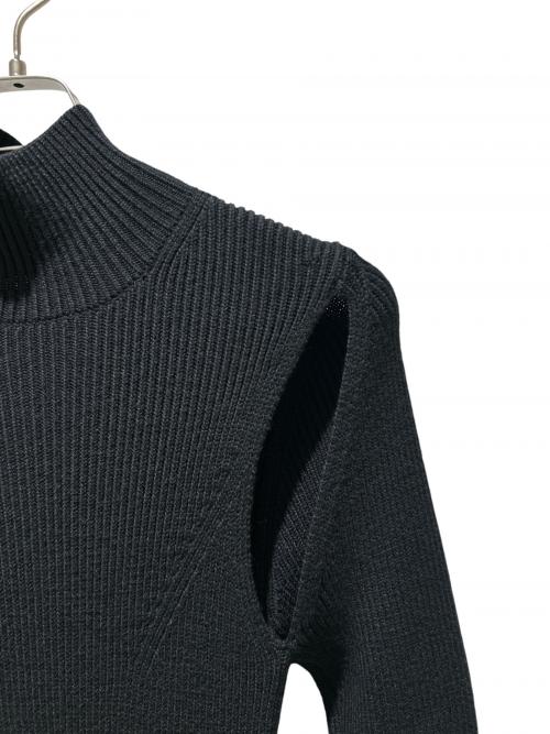 HARUNOBUMURATA（ハルノブ ムラタ）HARUNOBUMURATA (ハルノブ ムラタ) KNIT COMBINED DRESS/ニットコンビドレス/マキシワンピース ブラック サイズ:36の古着・服飾アイテム