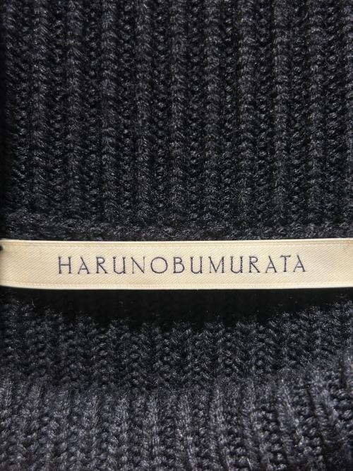 HARUNOBUMURATA（ハルノブ ムラタ）HARUNOBUMURATA (ハルノブ ムラタ) KNIT COMBINED DRESS/ニットコンビドレス/マキシワンピース ブラック サイズ:36の古着・服飾アイテム