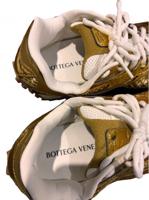 BOTTEGA VENETA（ボッテガベネタ）BOTTEGA VENETA (ボッテガベネタ) Orbit スニーカー  ゴールド×ホワイト サイズ:38の古着・服飾アイテム