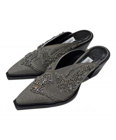 中古・古着通販】JIMMY CHOO (ジミーチュウ) グリッターミュール