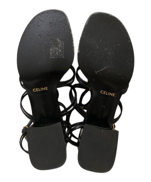 CELINE（セリーヌ）CELINE (セリーヌ) マルチトリオンフサンダル ブラック サイズ:36の古着・服飾アイテム