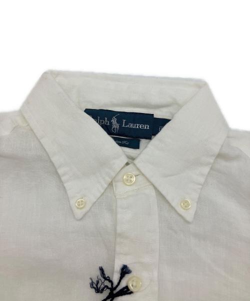 RALPH LAUREN（ラルフローレン）RALPH LAUREN (ラルフローレン) リネンシャツ ホワイト サイズ:Sの古着・服飾アイテム