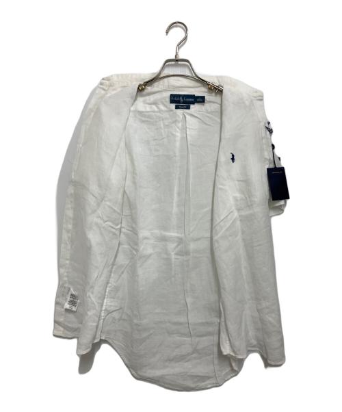RALPH LAUREN（ラルフローレン）RALPH LAUREN (ラルフローレン) リネンシャツ ホワイト サイズ:Sの古着・服飾アイテム