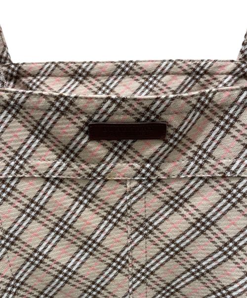 BURBERRY BLUE LABEL（バーバリー ブルー レーベル）BURBERRY BLUE LABEL (バーバリー ブルー レーベル) チェックワンピース ベージュ サイズ:38の古着・服飾アイテム