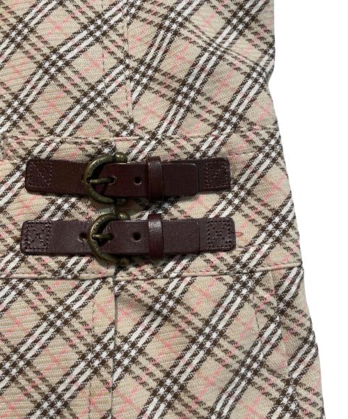BURBERRY BLUE LABEL（バーバリー ブルー レーベル）BURBERRY BLUE LABEL (バーバリー ブルー レーベル) チェックワンピース ベージュ サイズ:38の古着・服飾アイテム