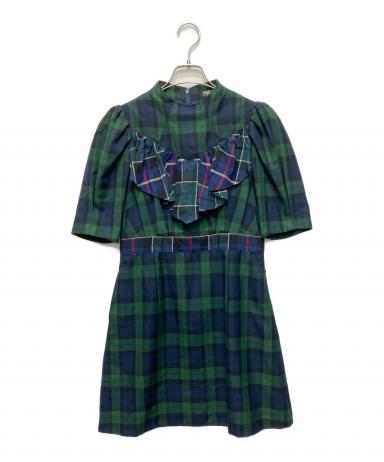 中古・古着通販】PAMEO POSE (パメオポーズ) Plaid Ruffle Mini Dress